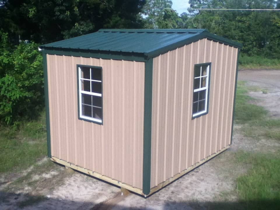 10X12 PORTABLE WITH STEEL ROOF SIDING