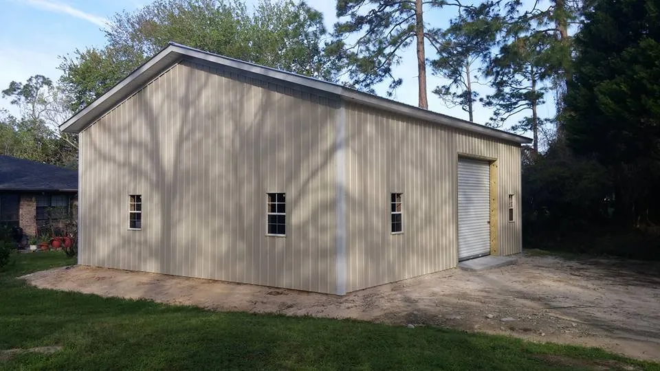 24X36X12 ENCLOSED POLE BARN