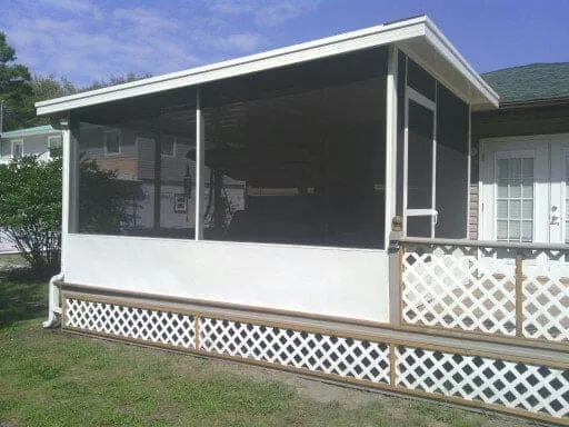 10X20 SCREEN ROOM ON EXISTING DECK
