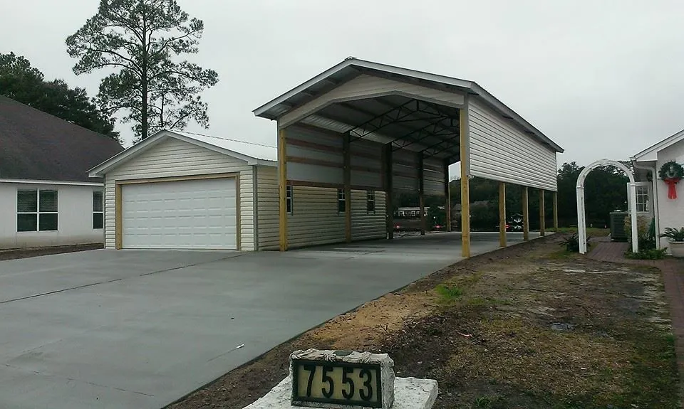 24X40 GARAGE AND 24X48 RV COVER