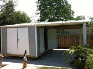 12X16 PORTABLE WITH 12X16 CARPORT