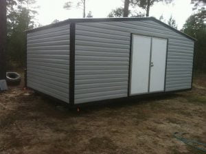 12X20 PORTABLE DOUBLE DOOR NO WINDOWS