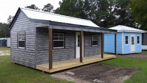 12X20 CABIN SHED TT GREY