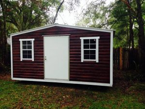 12X16 PORTABLE TT RED WITH WHITE TRIM