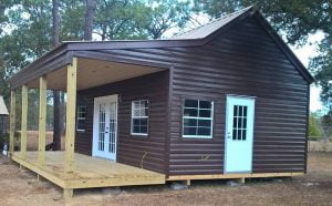 16x24 CABIN SHED TT RED