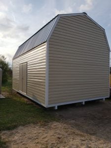 16x24 Gambrel Shed Tan