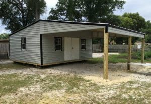 12X20 BUILDING WITH 16X20 CARPORT