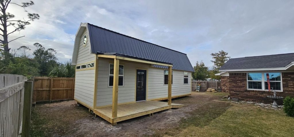 12X30 GAMBREL SHED BUILT ON SITE