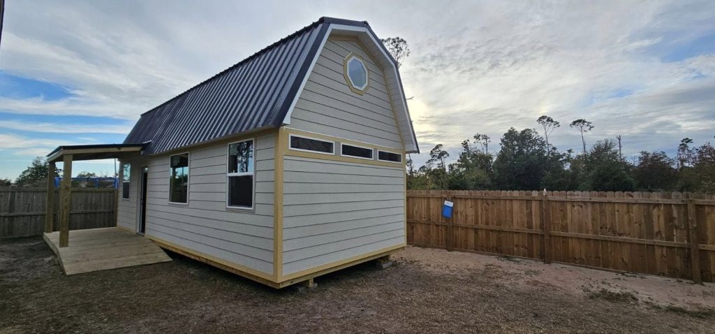 12X30 GAMPREL SHED WITH HARDY BOARD