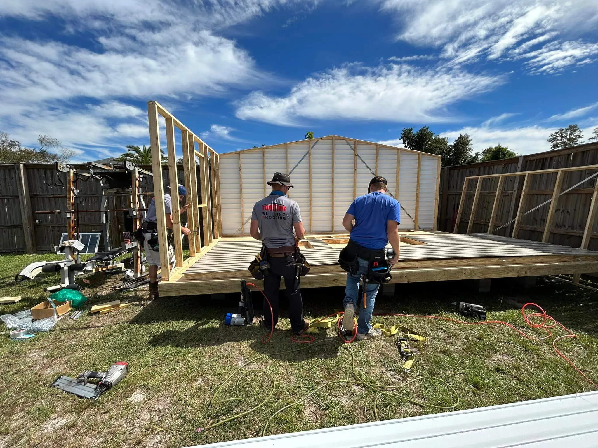 PORTABLE BUILDING BUILT ON SITE