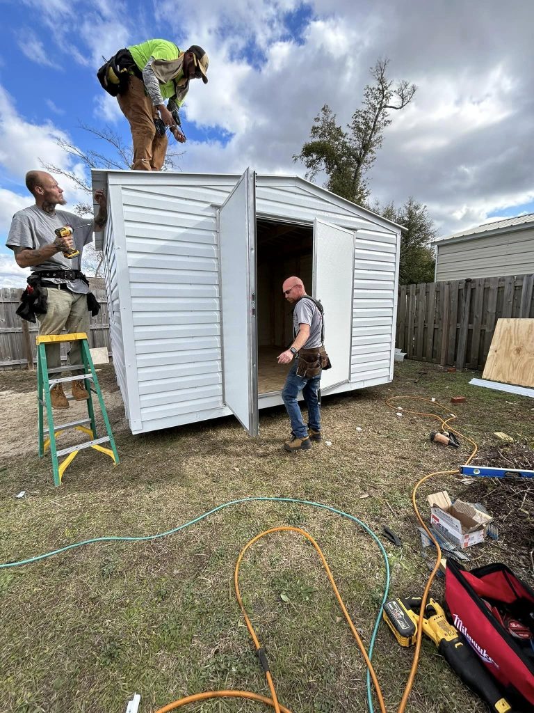 12X12 BUILDING BUILT ON SITE