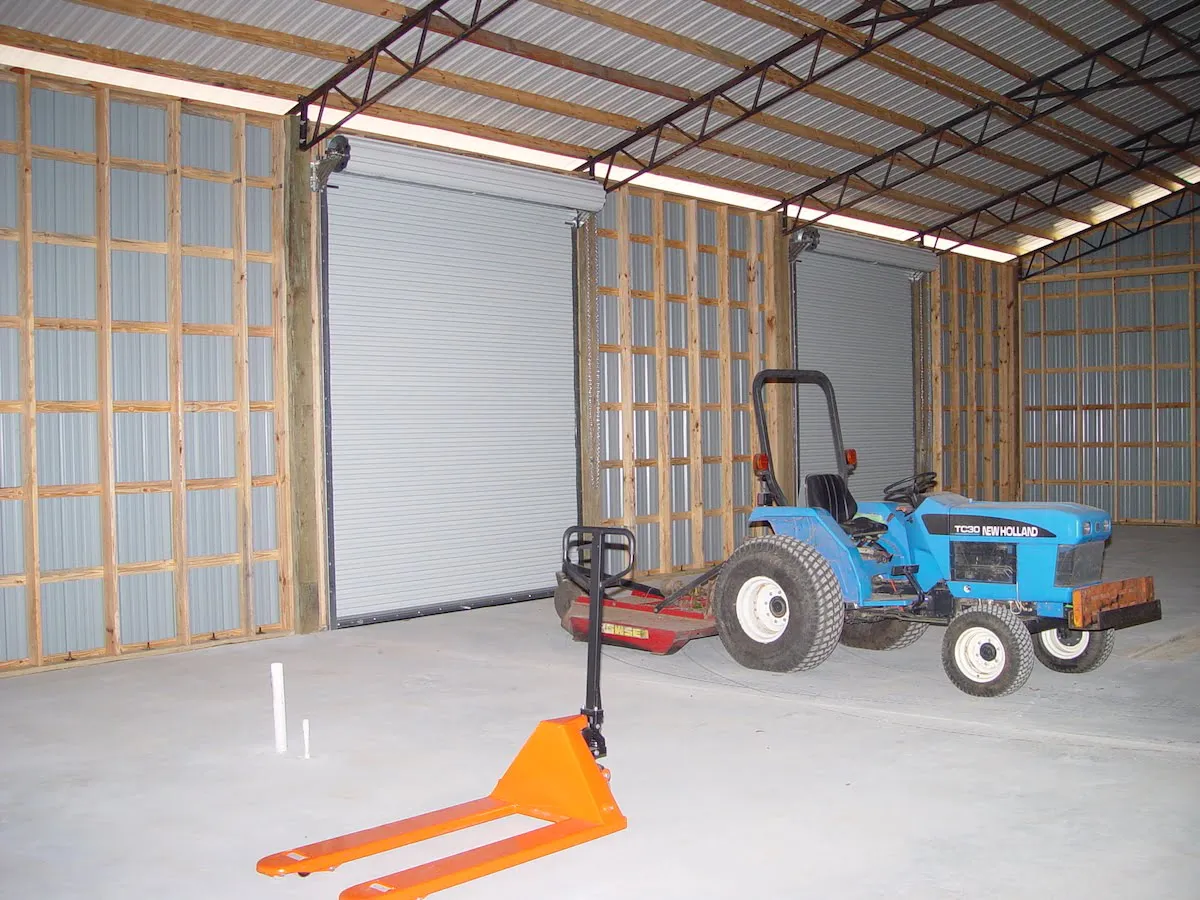 POLE BARN FRAMING DOOR WALL