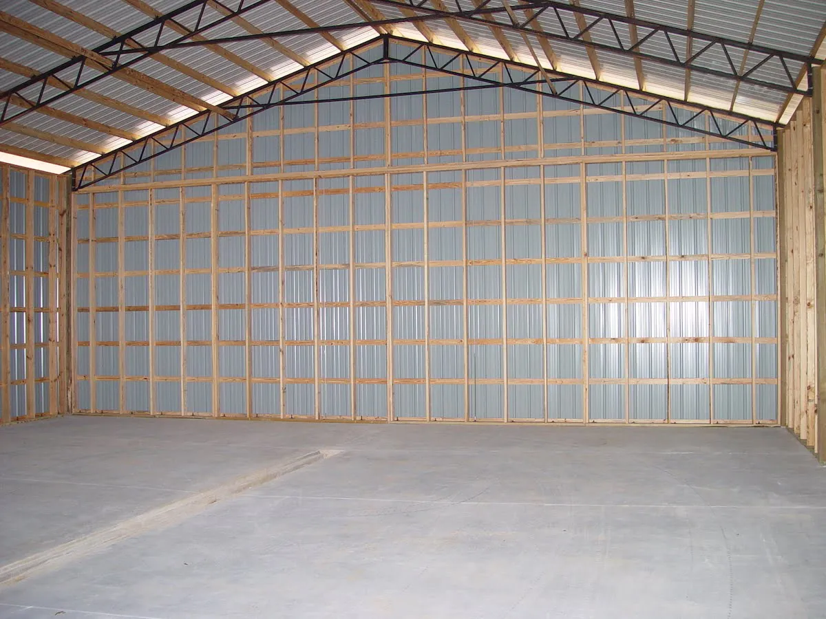 POLE BARN FRAMING GABLE WALL