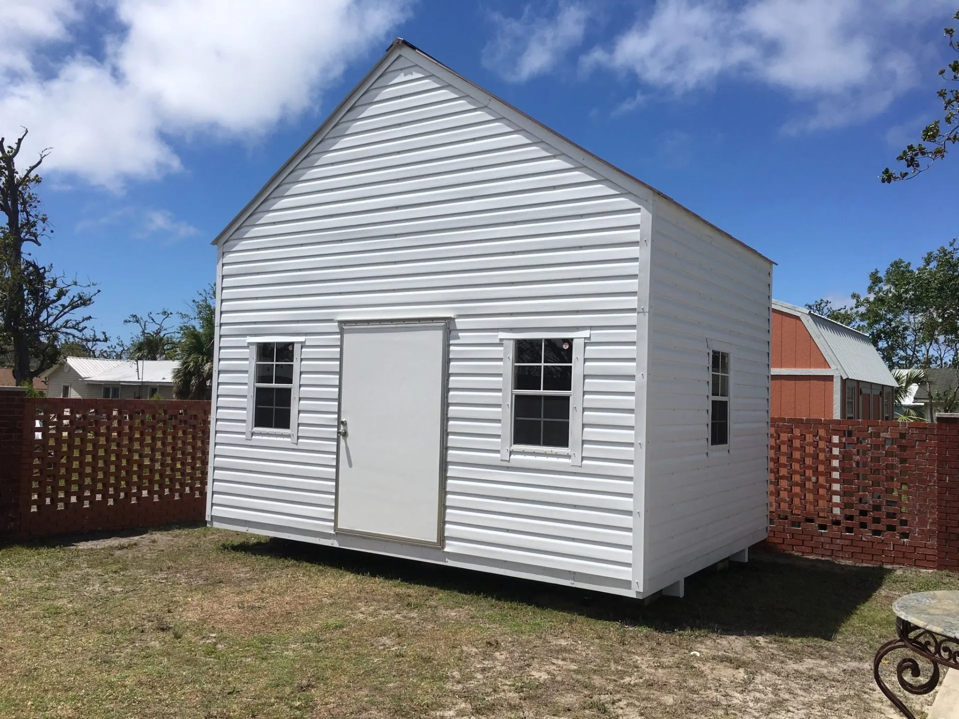 12X20 PORTABLE BUILDING 8/12 ROOF PITCH