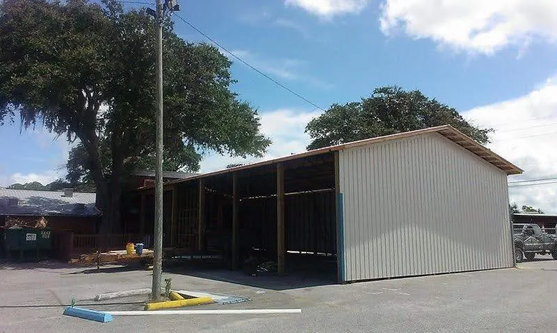 36x72x14 Partially enclosed pole barn
