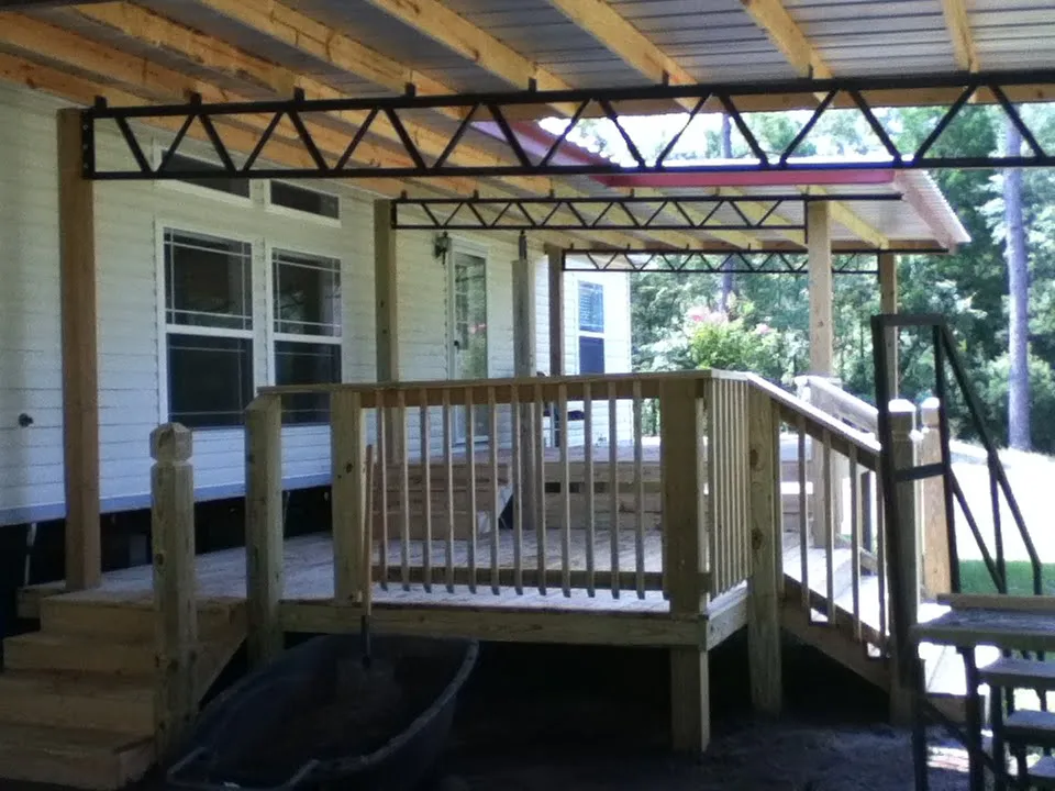 CARPORT DECK AND PORCH