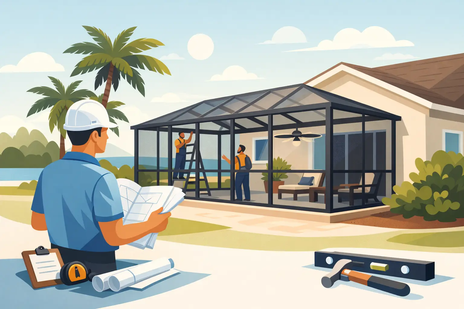 Choosing a Screen Room Builder Florida Trusts