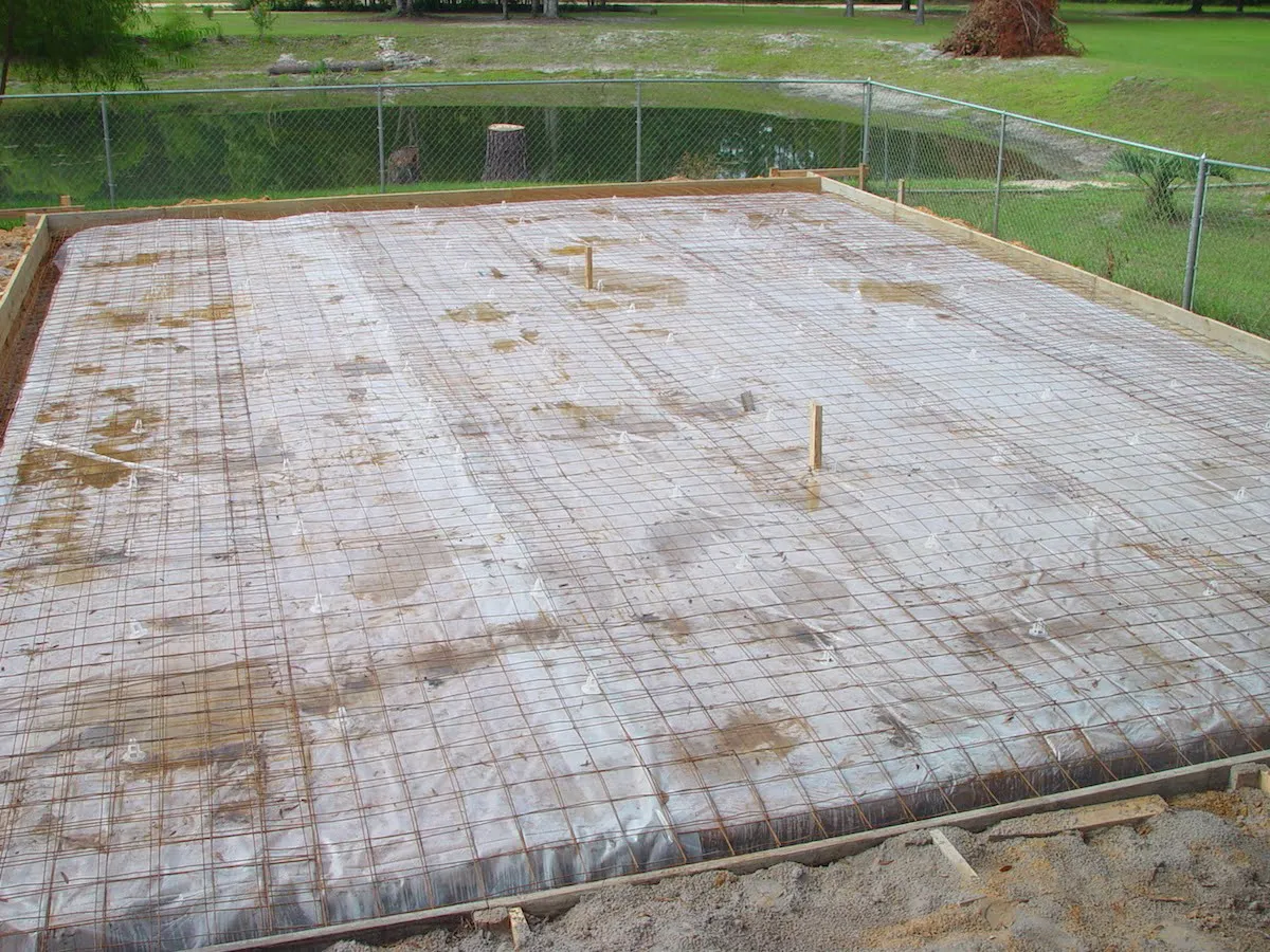 GARAGE SLAB READY TO POUR